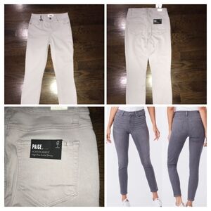 PAIGE Women's Skinny Jeans - Soft Gray